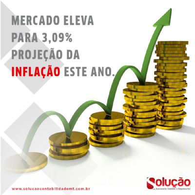 MERCADO ELEVA PARA 3,09% PROJEO DA INFLAO ESTE ANO